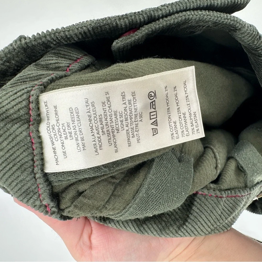 Anthropologie The Colette Corduroy Full-Length Wide-Leg Pants by Maeve Size 33T - Picture 6 of 7